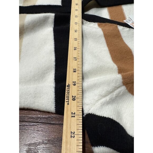 NEW LuLaRoe Womens XS Longline Open Front Cardigan Sweater Striped Knit Pockets - Picture 8 of 9